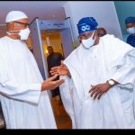  Buhari meets APC presidential aspirant, Bola Tinubu at Aso Villa