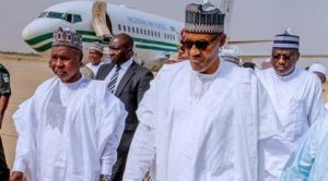 Buhari arrives Katsina ahead of Saturdays Presidential election