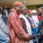  Osinbajo meets Delta traditional rulers