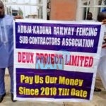  Railway fencing: Contractors protest over non-payment of N500m debt