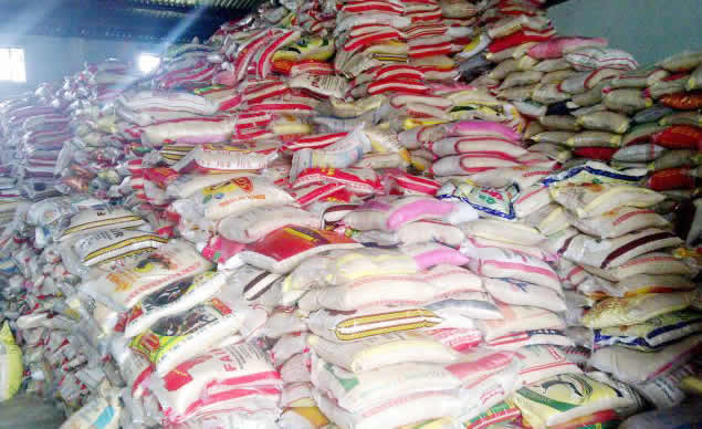Troops impound 1637 bags of smuggled rice