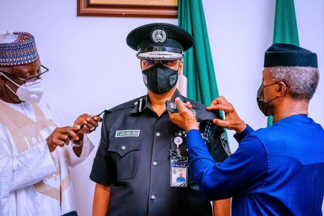 VP Osinbajo decorates Baba as Acting I-G