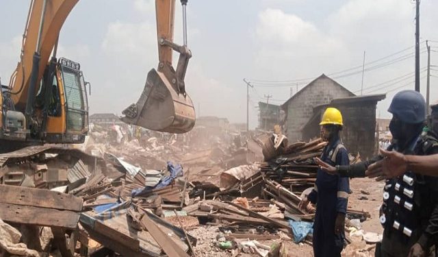 Lagos Taskforce destroys over 1,700 illegal shanties at Agege