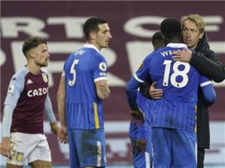 EPL: Brighton snap winless streak with 2-1 triumph at Villa