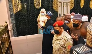 Buhari performs Umrah rituals in Makkah