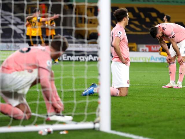 Sheffield United relegated from EPL after defeat at Wolves