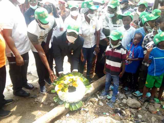 NIOB lays wreath on collapsed building site, task govts. on measure against quacks